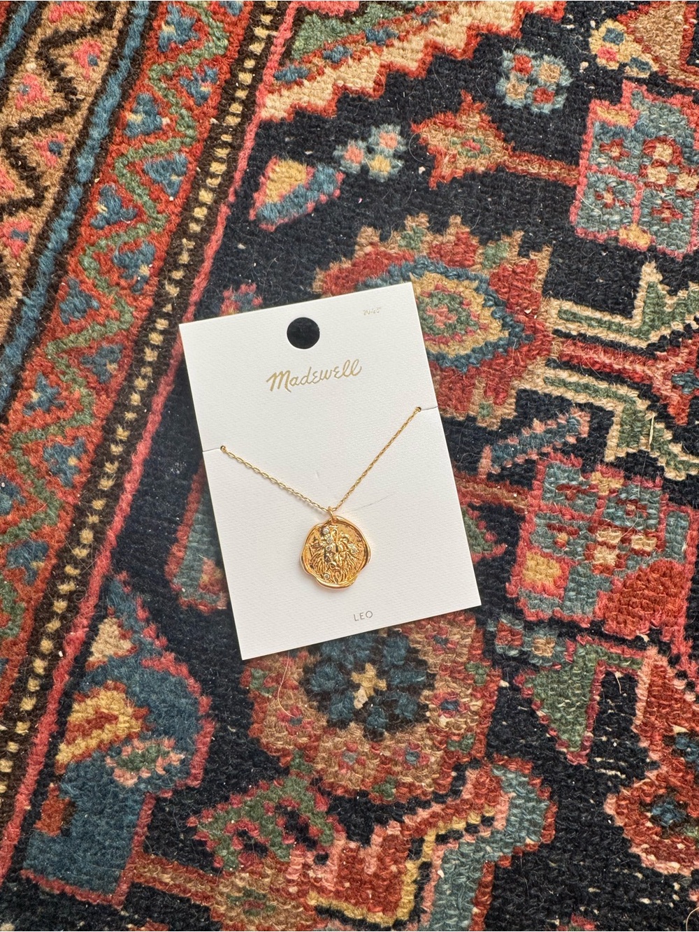 Madewell Gold Leo Zodiac- Gold Pendant Necklace